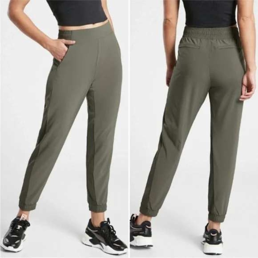 NWT Athleta Brooklyn Jogger Mountain Olive Green 20